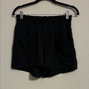 Elegant Black High Waist Women's Shorts- NWOT